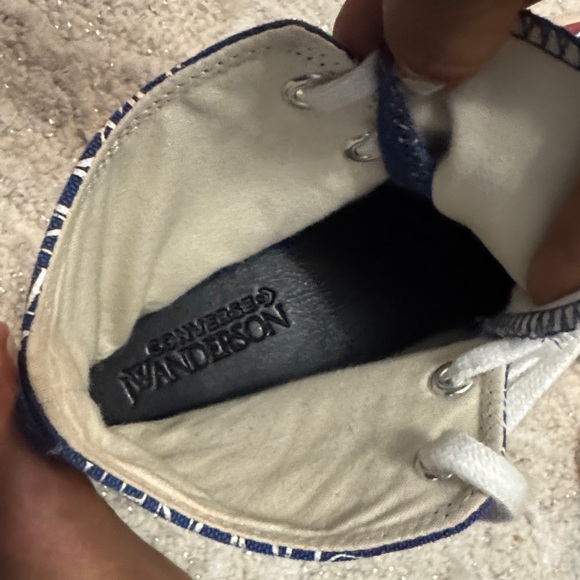JW Anderson converse blue chuck 70 Navy Logo High-Tops size 10.5 men 12.5 women. - Picture 8 of 13